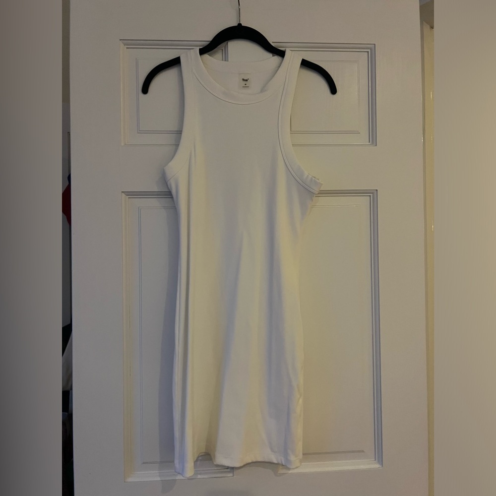 Aritzia TNA White tank dress (size M)